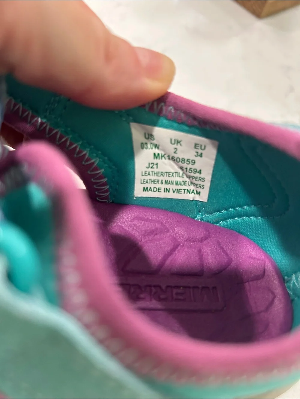 Merrell Kids' Teal & Purple Hydro Sandals